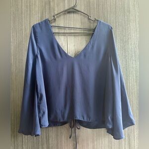 ZARA tie back top